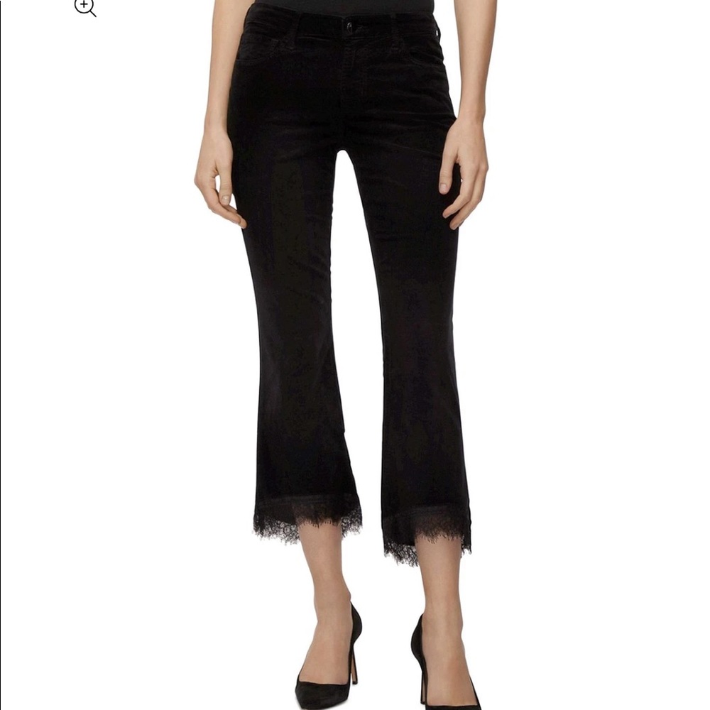 J Brand Black Velvet Jeans